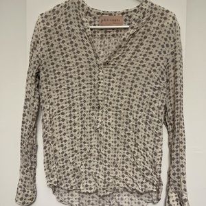 Women’s cream and light pink philosophy blouse size M